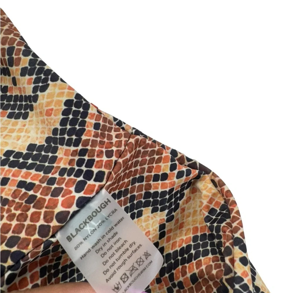 Blackbough Swim Snake print bikini top size XL NWT